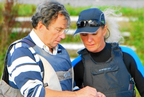 Instructor showing the ropes...tying knots
