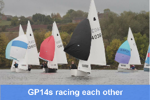 Boats of the same class race against each other